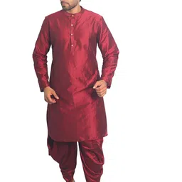 House of Aqss Band Collar Straight Kurta-image-96