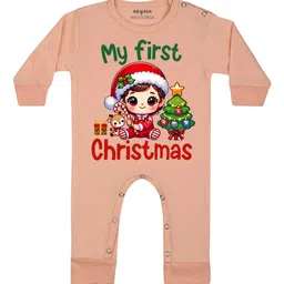 Arvesa My First Christmas Printed Bodysuit-image-56