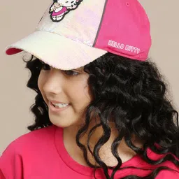 Kids Ville Girls Hello Kitty Printed Caps-image-20