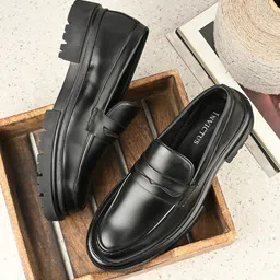 INVICTUS Men Leather Formal Loafers-picture-8