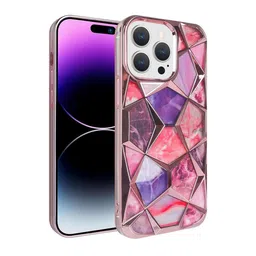 CASE CREATION Geometric Printed iPhone 13 Back Case Mobile Accessories-30