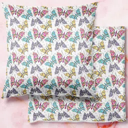 ArtzFolio Multicoloured Set of 2 Square Cushion Covers-2