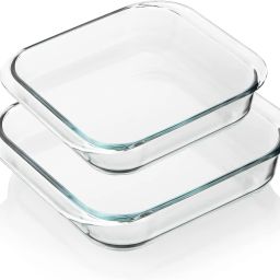 Glass Serving Bowl Borosilicate Glass Microwave Oven Safe Square Baking Dish 900 ML-1