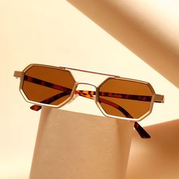 French Accent Men Aviator Sunglasses with Polarised Lens-16