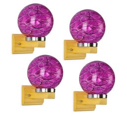 Somil Premium Designer Glass Wall / Night Lamp Elegant & Stylish Dcor Accent for Modern Interiors, color- Pink, Black, White Size- 21.5 X 31 X 25.5 CM-image-18