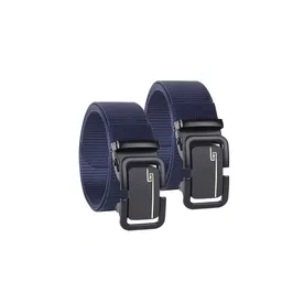 SHOPGLOBAL Men Pack Of 2 Textured Belts-picture-39