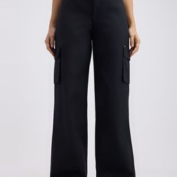 Pepe Jeans Mid Rise Wide Leg Cargo Trousers-image-30