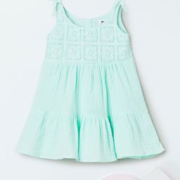max Girls Solid A-Line Dress-54