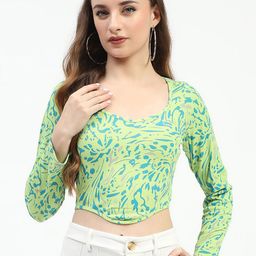 Madame Print Crop Top-image-85