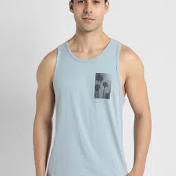 AMERICAN EAGLE OUTFITTERS Pure Cotton Printed Round Neck Tank Top WES0174424452-picture-42