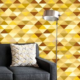 ArtzFolio Printed UV-Resistant Anti-Bacterial Golden Strokes Peel & Stick Wallpaper-image-37