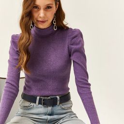 Olalook Women Solid Long Sleeve Cotton Top-image-47