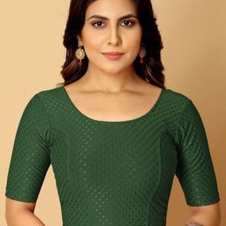 SHREEJI DESIGNER Woven Design Saree Blouse-image-10