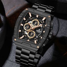 Naviforce Men Embellished Dial & Stainless Steel Straps Analogue Chronograph Watch NF8066_B RG B-14
