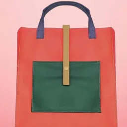YK Girls Colourblocked Shopper Handheld Bag-9