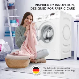 bosch 6.5 kg Drive Motor, Anti Tangle, Anti Vibration Fully Automatic Front Load with In-built Heater White image 3