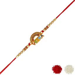 MEIRA JEWELLERY Rakhi With Roli Chawal & Greeting Card-18