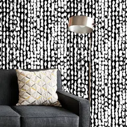 ArtzFolio Printed UV-Resistant Anti-Bacterial Abstract Indigo Tie Dye Batik Peel & Stick Wallpaper-image-67