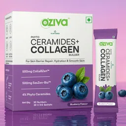 OZiva Phyto Ceramides+ Collagen Builder- 30 Sachets- Blueberry-picture-6