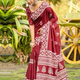 Anouk Rustic Ethnic Motifs Bagh Saree image 2