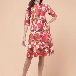 Hive91 Floral Print A-Line Dress-image-17