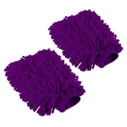 Kuber Industries 2-pcs Purple 100 GSMCleaning Gloves-35