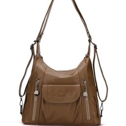 CORSICA Women Solid Structured Zip Detail Shoulder Bag-image-26