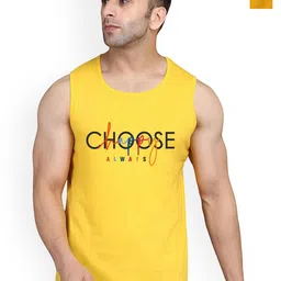 SLOWLORIS Men Pack Of 2 Printed Bio-Wash Combed Cotton Gym Vests-picture-34