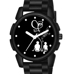 Gopal Shopcart Unisex Printed Dial & Bracelet Style Straps Analogue Watch J16 BLK BethuBLK New PU-picture-18