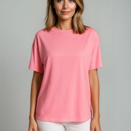 DressBerry Drop-Shoulder Sleeves Pure Cotton Oversized T-shirt-image-73