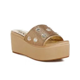London Rag Embellished Wedge Sandals-image-63