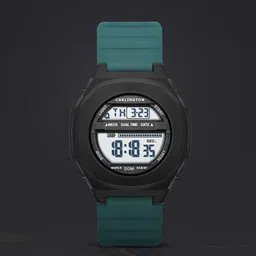 CARLINGTON Unisex Dial & Straps Digital Multi Function Watch Endurance 9117 Teal-4