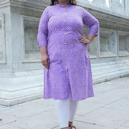 SINSINI Women Leheriya Printed Screen Print Daily A-Line Kurta-picture-21