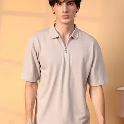 Campus Sutra Men Solid Polo Collar Cotton T-Shirt-image-77