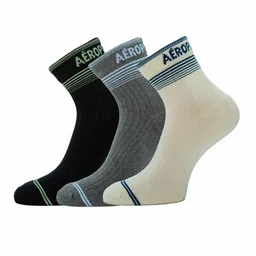 Aeropostale Men Pack Of 3 Striped Half Cushion Ankle-Length Socks-image-68
