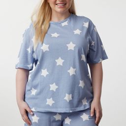 Trendyol Printed Round Neck Night Suits-69