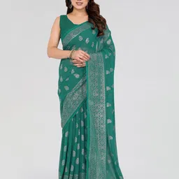 Panzora Paisley Poly Georgette Saree-picture-55
