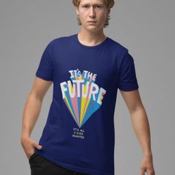 Black Collection Men Graphic Printed Round Neck Cotton T-shirt-image-110