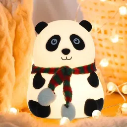 Cute Panda Silicon USB Rechargeable Light_A10 Night Lamp-image-14