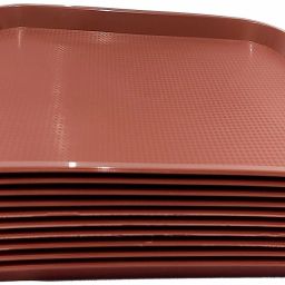 12”x16” Plastic Cafeteria Brown Pack of 10/Fast Food Tray, Platter, Serving Tray Tray-image-37