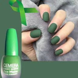 Ice Matte High Shiny Waterproof Long Stay Nail Polish Enemal Green-image-13