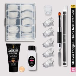 PolyGel Nail Art Quick Building 30ml Pack - Quick Nail Extension Gel Nude (Combo Kit)-image-48