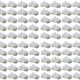 BIGGEAR 100pcs RJ45 Connectors Modular 8 Pin Network Cable Plugs RJ-45 Adapter Crimps Network Interface Card-21