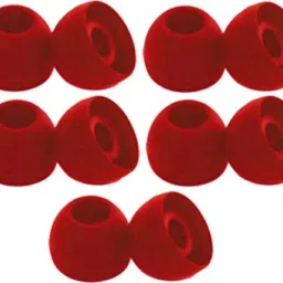 BBS DEAL 10 pcs (5 Pair)Silicone Rubber Earbuds Eartips Earpads Earplugs for Replacement in Redmi earbuds (M) Size In The Ear Headphone Cushion-image-2