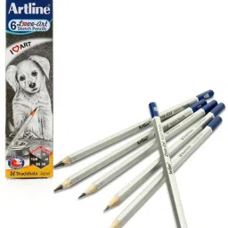 Love-art 6 Sketch Pencils HB, 2B, 4B, 6B, 8B, 10B - Set of 3 Pencil-26