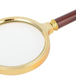 Hand Held Wooden 90 mm Magnifying Lens Glass 10x Magnifier-image-53