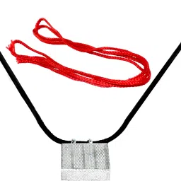 Pure Silver Tabiz/taveez with Pure Cotton Black and Red Threads. Sterling Silver Sterling Silver Locket-image-41