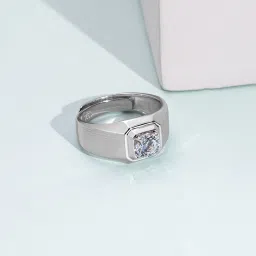 Sterling Silver Rhodium Plated Ring-image-28