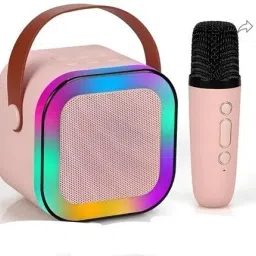 k12 bluetooth speaker with wireless mic for gifting birthdays singing karoke1455 bluetooth microphone for , kids, adult , type c charging-6