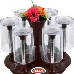 Glass Stand Delux Brown Color Plastic Glass Holder-image-57